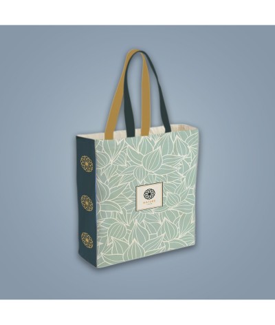 Tote bag soufflet 15cm twill de coton - Made in France