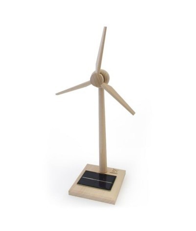 Eolienne solaire bois grand modèle - Made in France