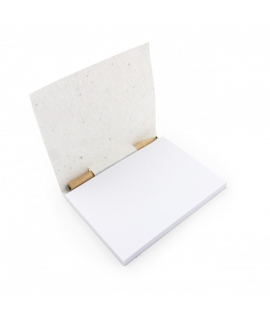 Bloc-note A7 papier recyclé à graines - Made in France