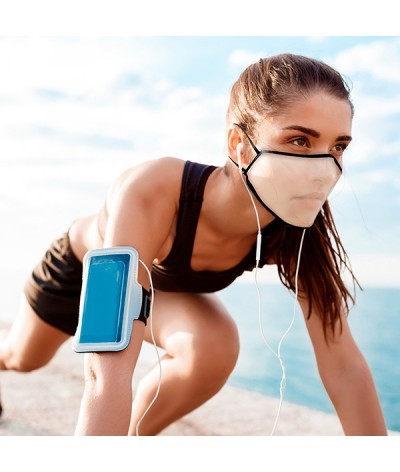 Masque transparent (lecture labiale et sport)