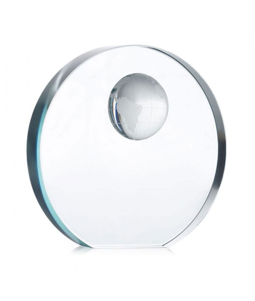 Trophée globe en verre