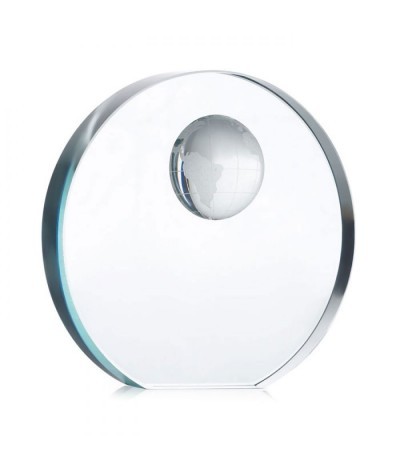 Trophée globe en verre