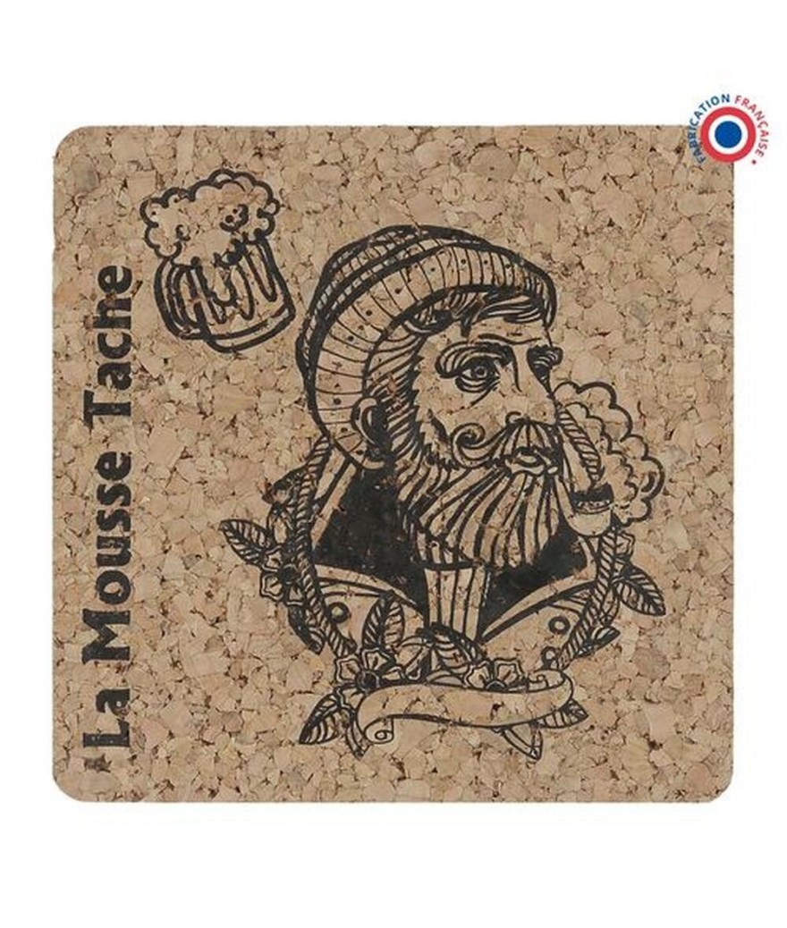 Sous-verre liège à votre forme - Made in France