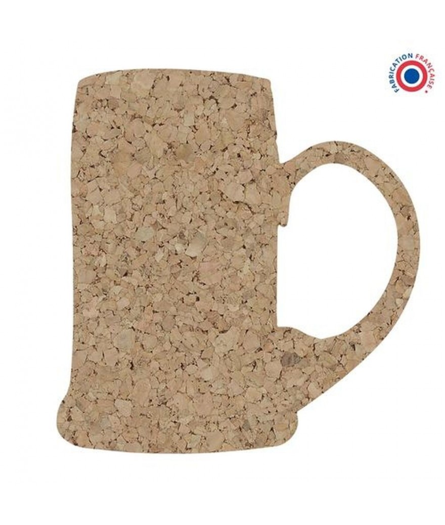 Dessous De Plat En Liège Naturel - Diamètre 20cm - Résistant à La Chaleur - Fabriqué Au Portugal