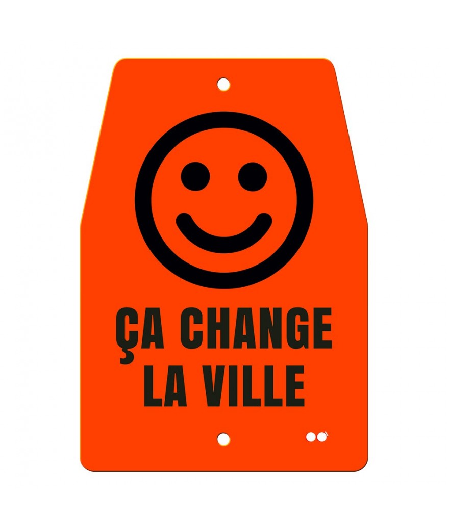 Plaque message pour porte-bagages vélo - Made in France