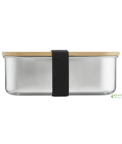 Lunch box acier inoxydable avec couvercle bambou 1350 ml
