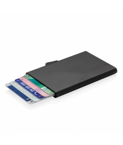 Porte-cartes en aluminum anti rfid c secure