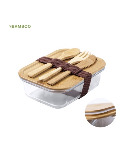 Lunch box verre & bambou 700 ml