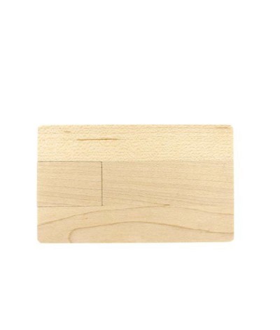 Carte clé usb en bois naturel