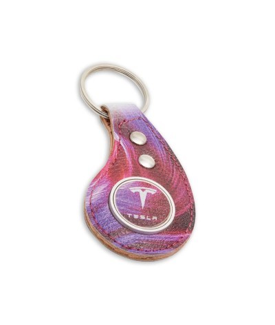 Porte-clés et jeton chariot en cuir végétal de pomme - Made in Europe