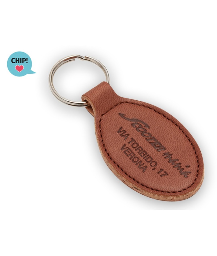 Porte-clés interactifs en cuir végétal de pomme - Made in Europe