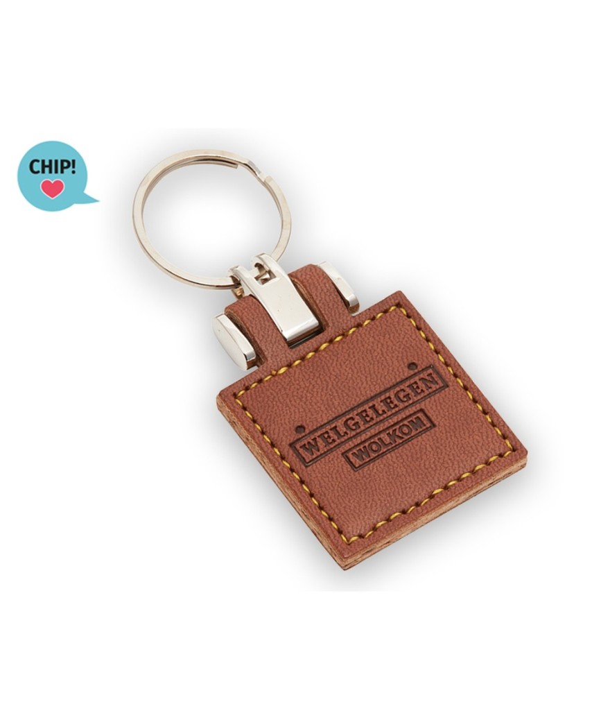 Porte-clés interactifs en cuir végétal de pomme