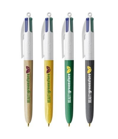 Stylo BIC® 4 Colours Wood Style