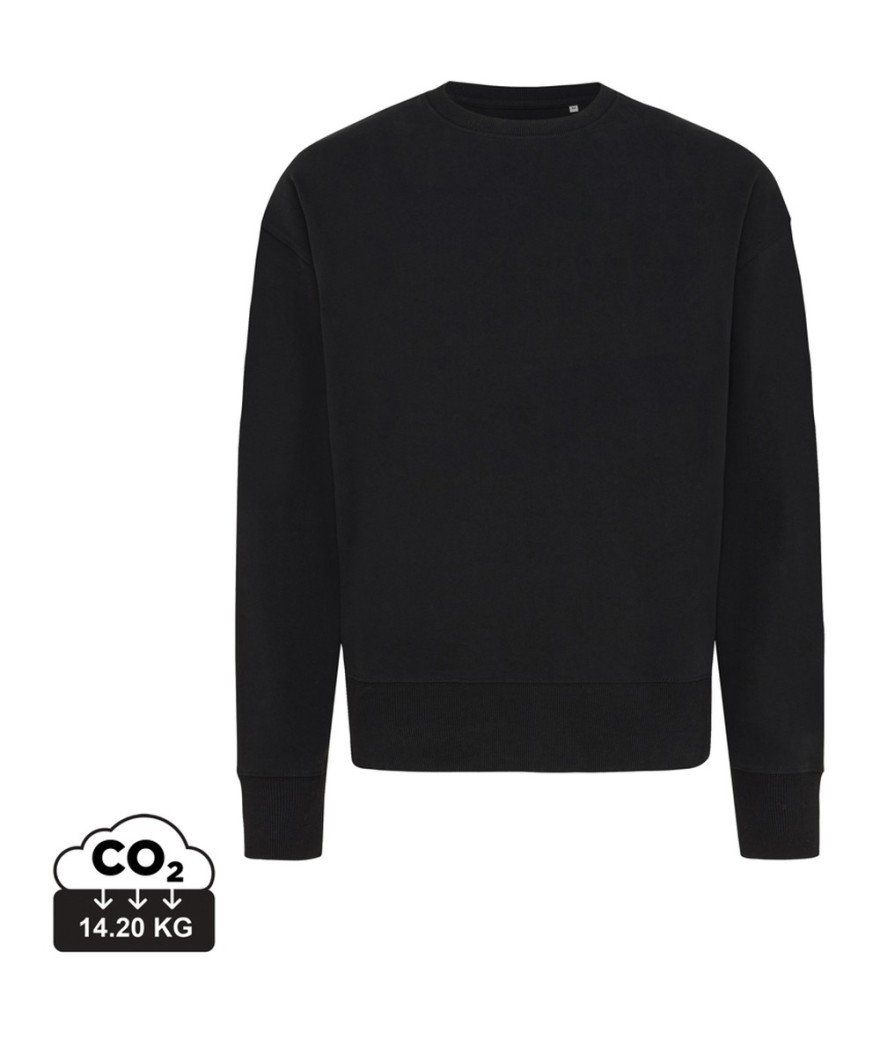 Sweater à col rond en coton recyclé