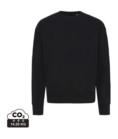 Sweater à col rond en coton recyclé