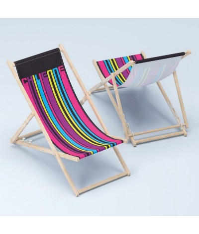 Chaise longue en hêtre massif