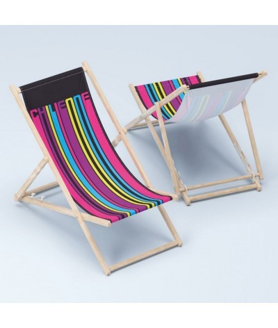 Chaise longue en hêtre massif