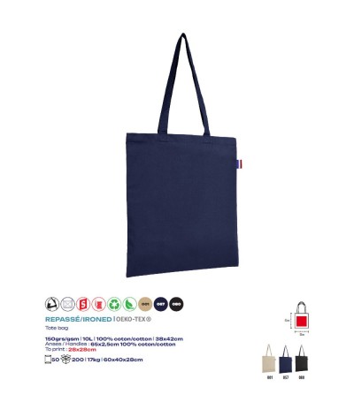 Tote bag coton certifié - Made in France