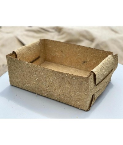 Boîte caissette primeur végétale chanvre naturel France