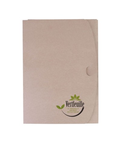 Chemise a4 en carton avec rabats