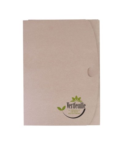 Chemise a4 en carton avec rabats