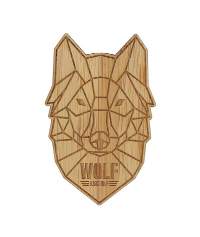 Badge 025 personnalisé en bambou