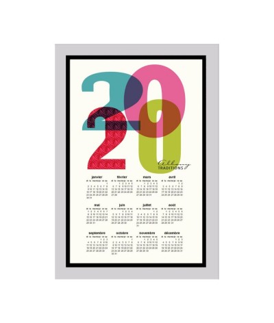 Calendrier bancaire carton