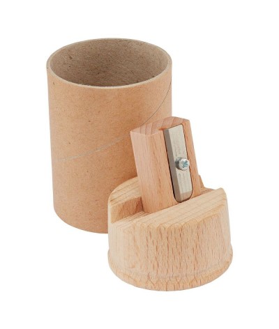 Taille crayons en carton et bois certifié durable