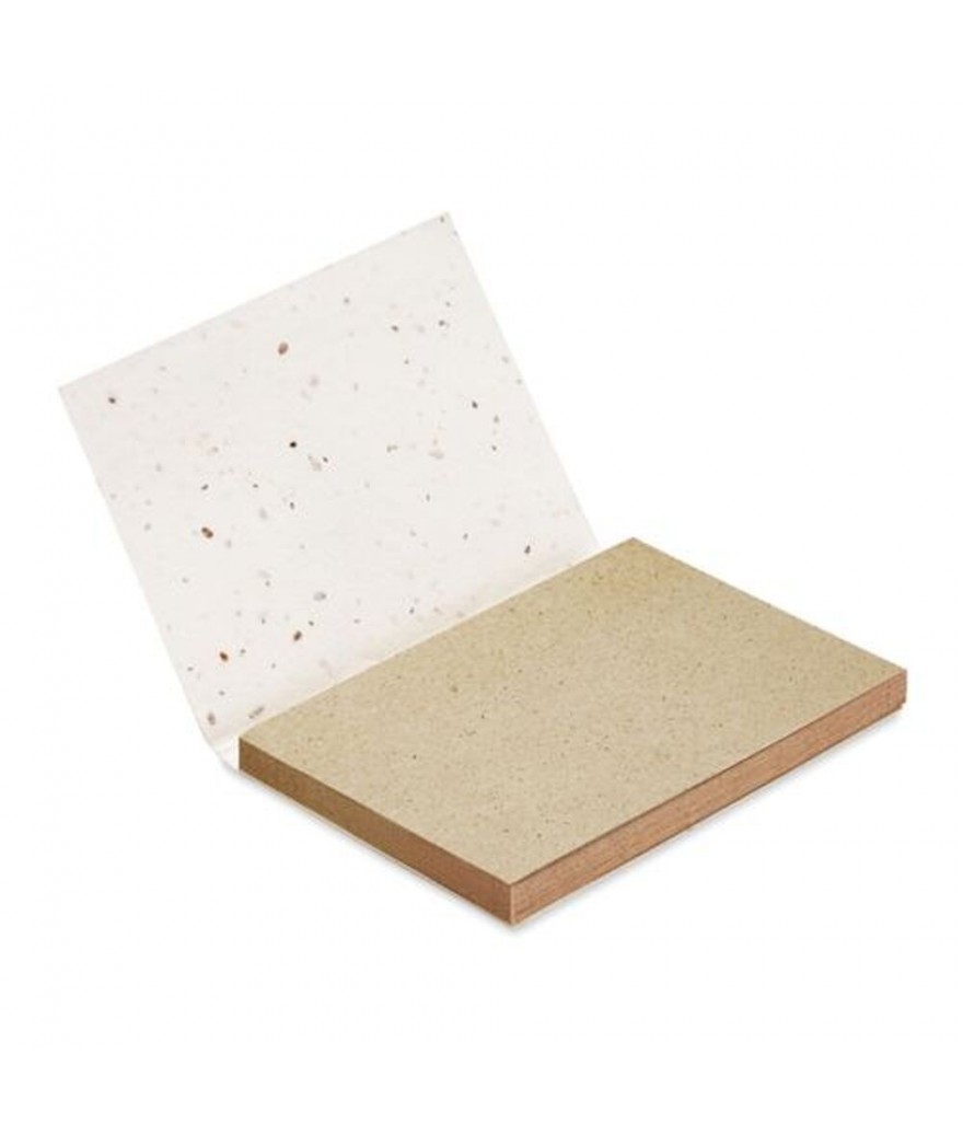 Bloc notes en papier herbe à planter