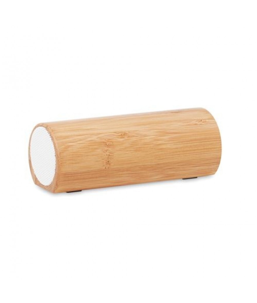 Enceinte tube en bambou