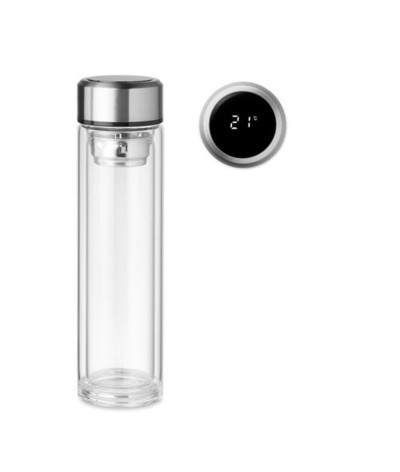 Bouteille double paroi en verre 390 ml