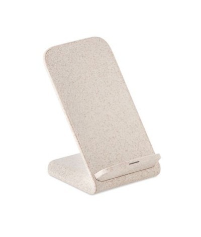 Support et chargeur de mobile biosourcé à base de paille de blé