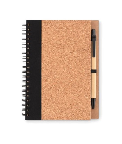 Carnet en liège avec stylo biosourcé