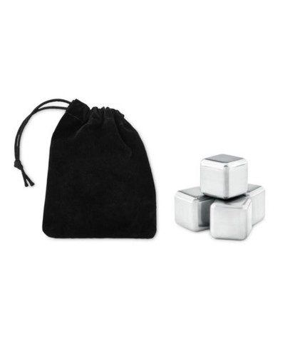 Set  4 glaçons en acier inoxydable