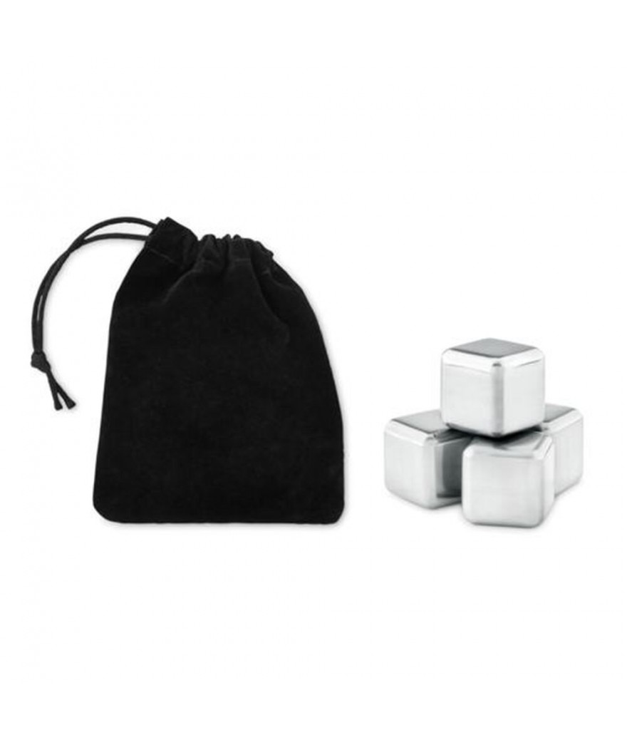 Set  4 glaçons en acier inoxydable