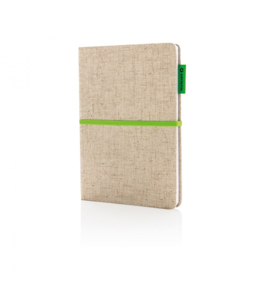 Carnet a5 jute & coton bio