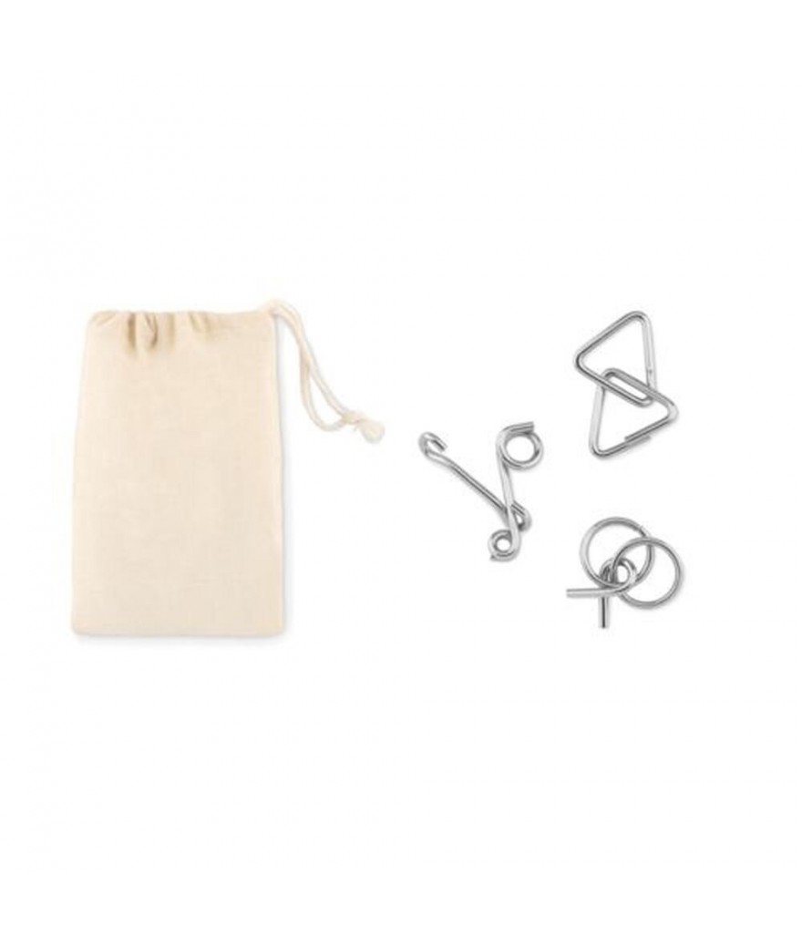 3 jeux casse-tête en métal