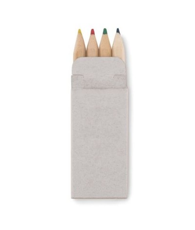 Set 4 mini crayons de couleur