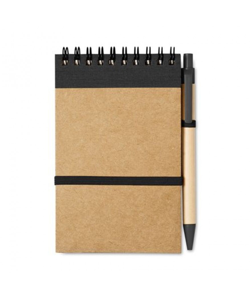 Bloc-notes & stylo bille recyclés