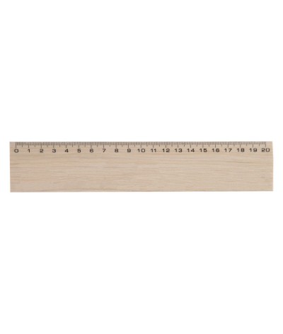 Règle 20 cm en bois de hêtre