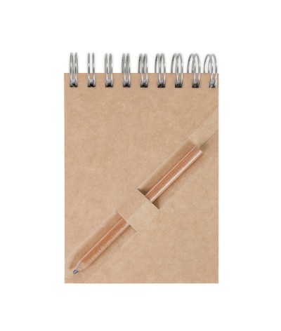 Bloc-notes a7 certifié avec crayon en bois de cèdre