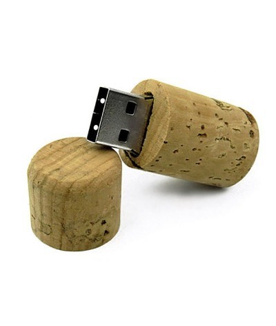 Clé usb bouton en liège