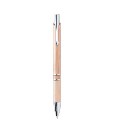 Stylo bille mixte métal & bambou