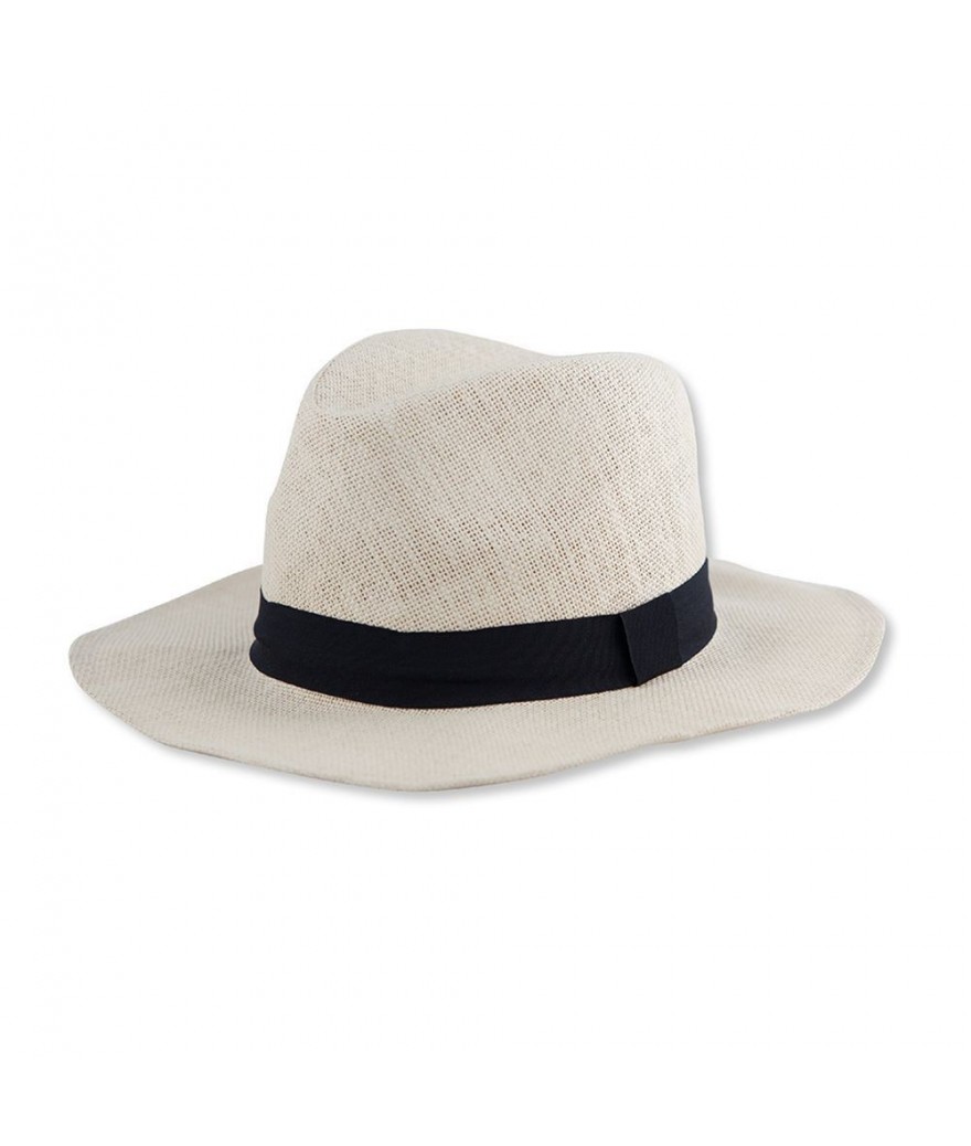 Chapeau en papier avec bande cousue