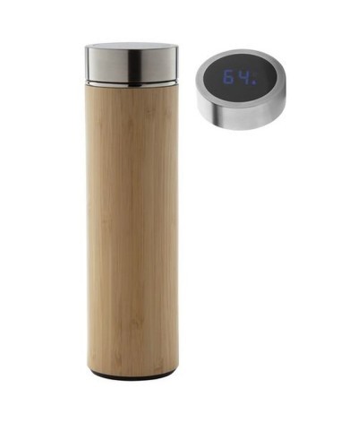 Bouteille isotherme avec thermomètre 500ml