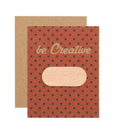 Cache-webcam en bois sur carte personnalisable