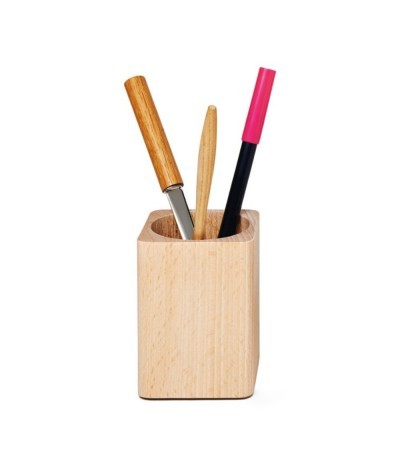 Pot à crayon en bois