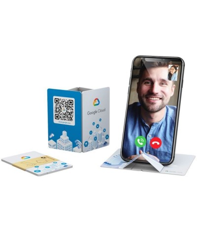 Carte POP UP support smartphone recyclable