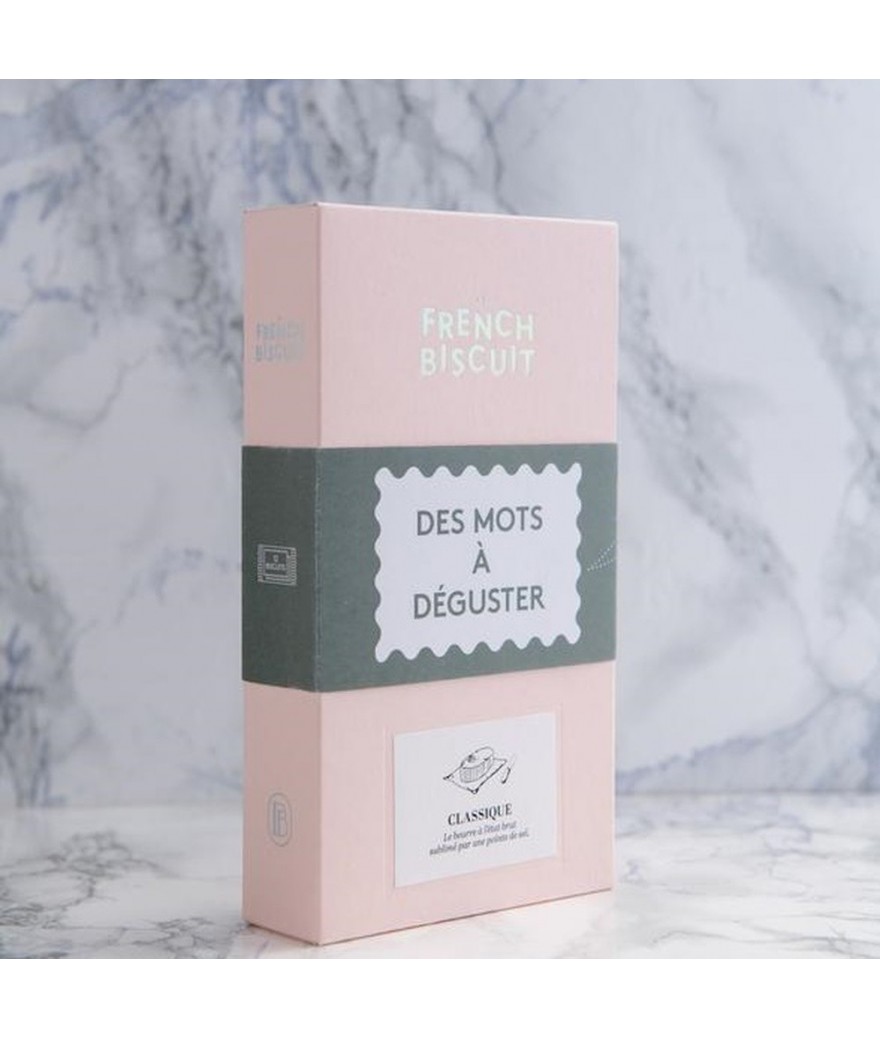 Biscuits avec texte personnalisé en coffret de 12