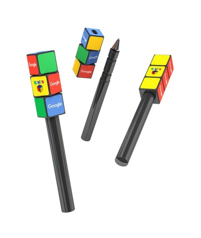 Stylo bille jeu Rubik's Cube